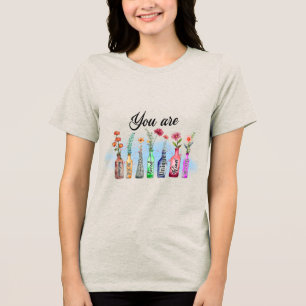 Aangepaste christelijke groei in genade Tri-Blend shirt