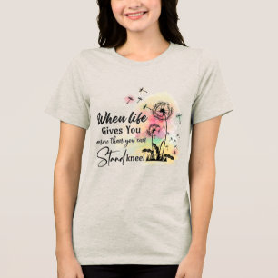 Aangepaste christelijke groei in genade Tri-Blend shirt