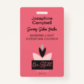 Aangepaste Christelijke Kerk Personeel Vrijwillige Badge (Voorkant)