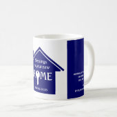Aangepaste Christelijke Nieuwe Huis Koffie Mok (Voorkant rechts)