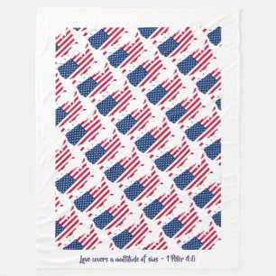 Aangepaste Christelijke prijsopgave Amerikaanse vl Fleece Deken