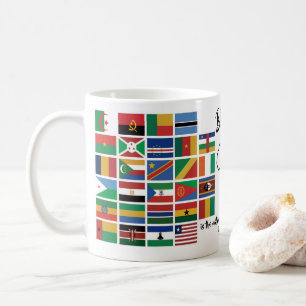 Aangepaste Christelijke VLAG VAN AFRIKA Koffiemok