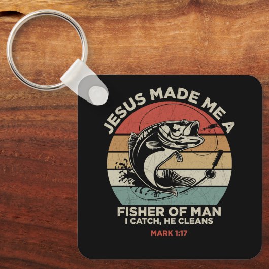 Aangepaste Christian Fisher of Men Sleutelhanger (Voorkant)