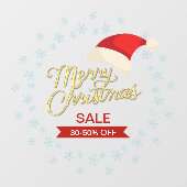 aangepaste Christmas Snowflake Sale Zakelijke adve Raamsticker (Vel)