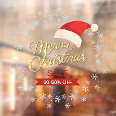 aangepaste Christmas Snowflake Sale Zakelijke adve Raamsticker (Vel 2)