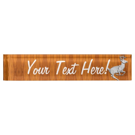 Aangepaste chroom met fijne afdrukken naambordje (Voorkant)