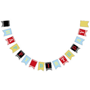 Aangepaste Circus Bunting Banner