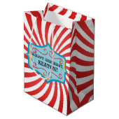 Aangepaste Circus Gift Bag Medium Cadeauzakje (Voorkant Gekanteld)