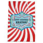 Aangepaste Circus Gift Bag Medium Cadeauzakje (Achterkant)