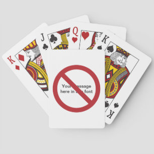 Aangepaste Cirkel met welslagen Speelkaarten