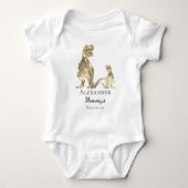 Aangepaste Citaat Moppige Dinosaurus Romper (Voorkant)