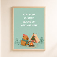 Aangepaste Citat Camping Capybara Grappig Dier