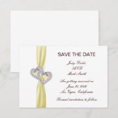 Aangepaste citroenharten Sla de datum Kaart op (Voorkant / Achterkant)