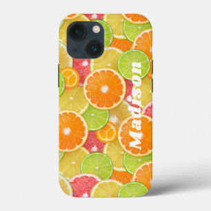Aangepaste Citrus-telefoonkwesties iPhone 13 Mini Hoesje