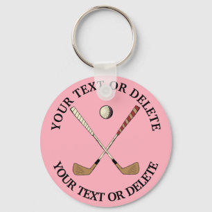 Aangepaste  Classic Golf Golfer Sleutelhanger