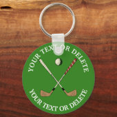 Aangepaste Classic Golf Green Sleutelhanger (Voorkant)