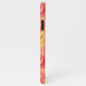 Aangepaste Classy pioenroos bloemen Waterverf Art iPhone Hoesje (Rechterkant)