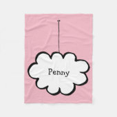 Aangepaste cloud op een string fleece deken (Voorkant)