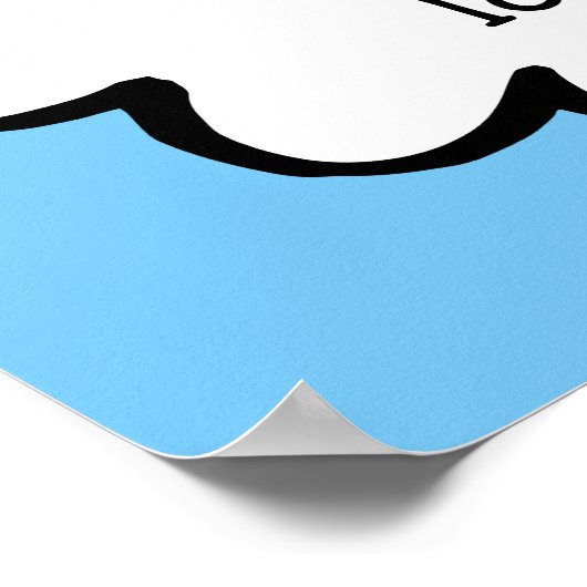 Aangepaste cloud op een string poster (Hoek)