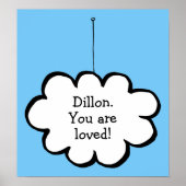 Aangepaste cloud op een string poster (Voorkant)