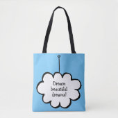 Aangepaste cloud op een string tote bag (Voorkant)