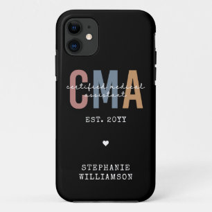 Aangepaste CMA Certified Medical Assistant iPhone 11 Hoesje