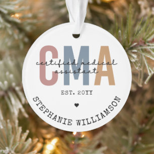 Aangepaste CMA Certified Medical Assistant Ornament