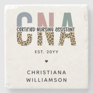 Aangepaste CNA Certified Nursing Assistant-cadeaus Stenen Onderzetter