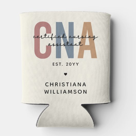 Aangepaste CNA Retro Certified Nursing Assistant-c Blikjeskoeler (Achterkant)