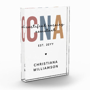 Aangepaste CNA Retro Certified Nursing Assistant-c Fotoblokken