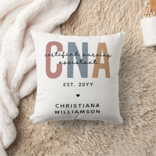 Aangepaste CNA Retro Certified Nursing Assistant-c Kussen
