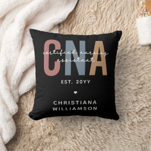 Aangepaste CNA Retro Certified Nursing Assistant-c Kussen