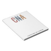 Aangepaste CNA Retro Certified Nursing Assistant-c Notitieblok (Schuin)