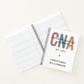 Aangepaste CNA Retro Certified Nursing Assistant-c Notitieboek (Binnen)