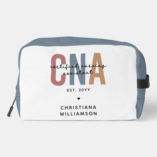 Aangepaste CNA Retro Certified Nursing Assistant-c Toilettasje (Achterkant)