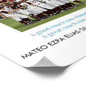 Aangepaste coachnaam poster (Hoek)