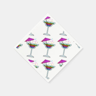 Aangepaste COCKTAIL SERVETTEN - MARGARITA ONTWERP