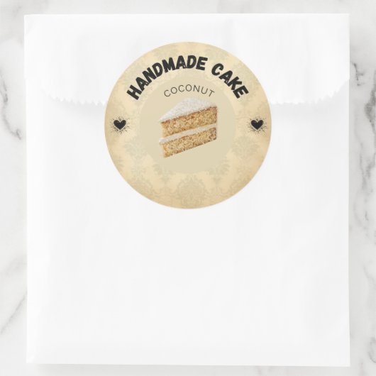 Aangepaste Coconut Cake Labels | Gepersonaliseerde (Tas)