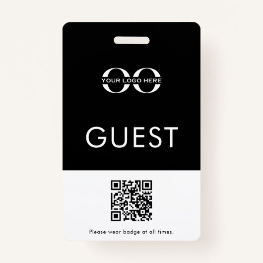 Aangepaste code voor geborgdess Logo QR-code Badge (Voorkant)