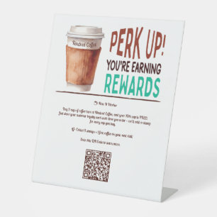 Aangepaste Coffee Cafe Trouw Reclamebord Met Voetstuk