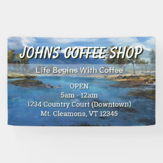 Aangepaste Coffee Shop Reclamebanner Spandoek