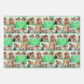 Aangepaste Collage 8 Foto - Aangepaste tekst Alle  Inpakpapier Vel (Voorkant)