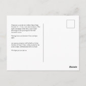 Aangepaste Collage Art Exhibit Invitation Briefkaa Briefkaart (Achterkant)