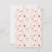 Aangepaste collage koppel foto & Valentijnsdag Bedankkaart (Achterkant)