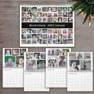 Aangepaste collage Modern Familie - 60 foto's Kalender