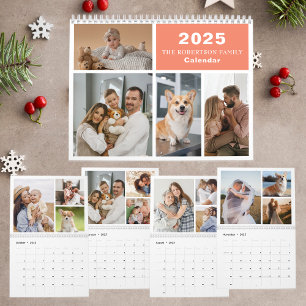 Aangepaste Collage Moderne Familie - 40 Foto 2025 Kalender