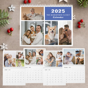 Aangepaste Collage Moderne Familie - 40 Foto 2025 Kalender
