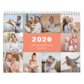 Aangepaste Collage Moderne Familiefoto 2025 Kalender (Hoes)