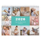 Aangepaste Collage Moderne Familiefoto 2025 Kalender (Hoes)