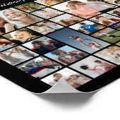 Aangepaste collage van 100 foto's 100ste verjaarda poster (Hoek)